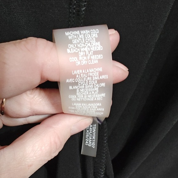 Tommy Hilfiger Dress‎ Elbow Sleeve Twist Waist  Black New 2 - Picture 9 of 15